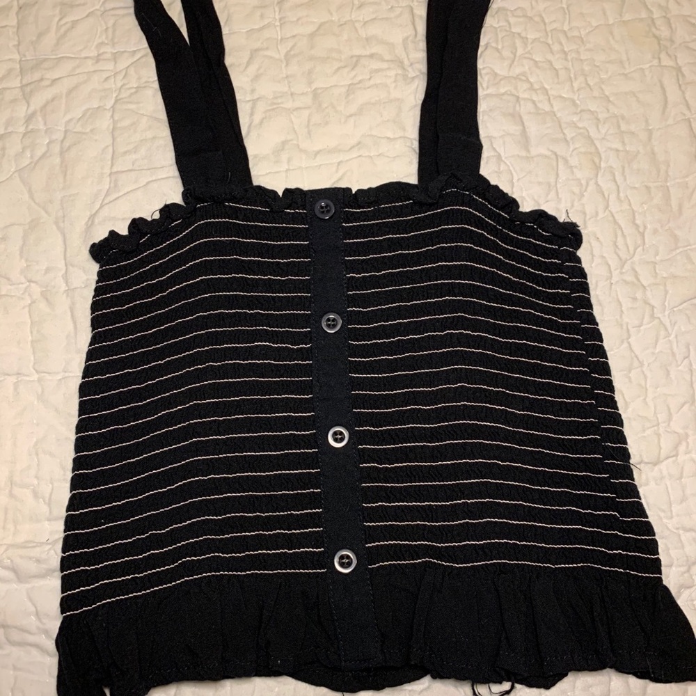 navy blue crop top